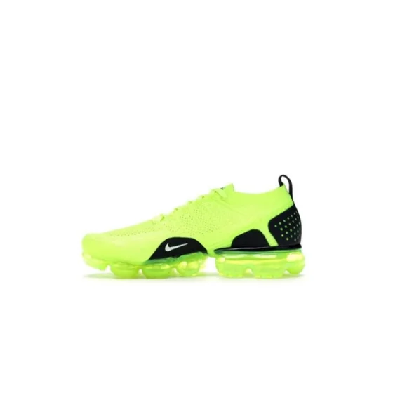 Nike Air Vapormax Flyknit 2 Green/Volt Men Sizes 7, 8, 9, 9.5, 10, 10.5, 11. - Picture 3 of 4